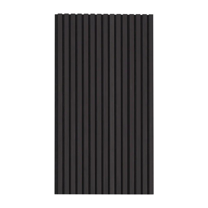 Black Oak MDF Acoustic Wall Panels for Modern Decor