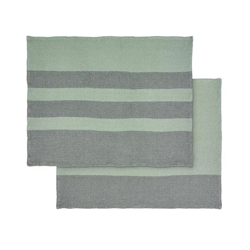Desert Sage Organic Cotton Waffle Texture Tea Towel Set