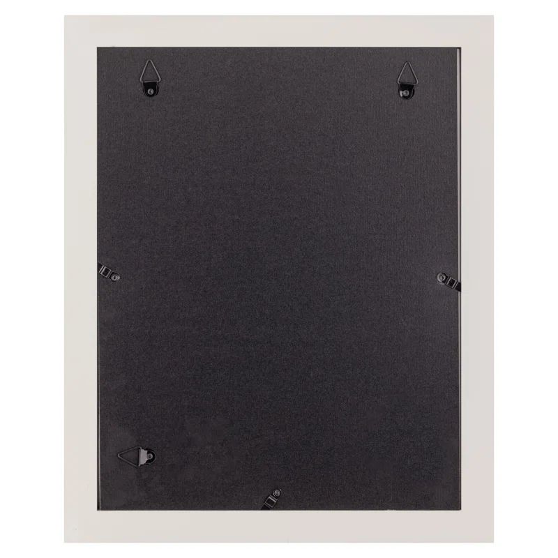 Classic White Wood 11x14 Floating Tabletop and Wall Frame
