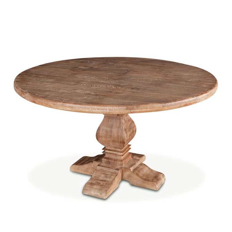 48" Round Reclaimed Wood Farmhouse Dining Table