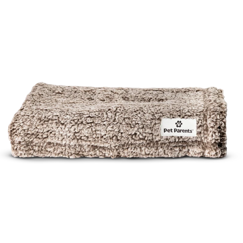 Large Chocolate Sherpup Pet Blanket
