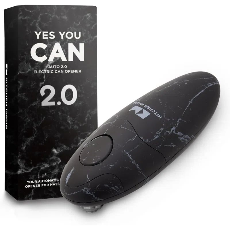 Marble Black Battery Operated Electric Can Opener