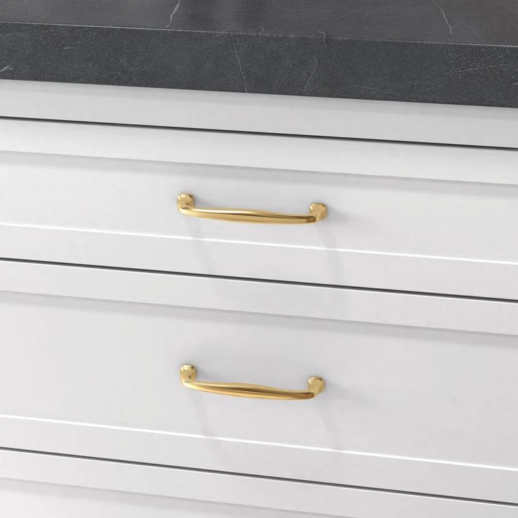 Polished Brass 6" Center-to-Center Modern Appliance Pull