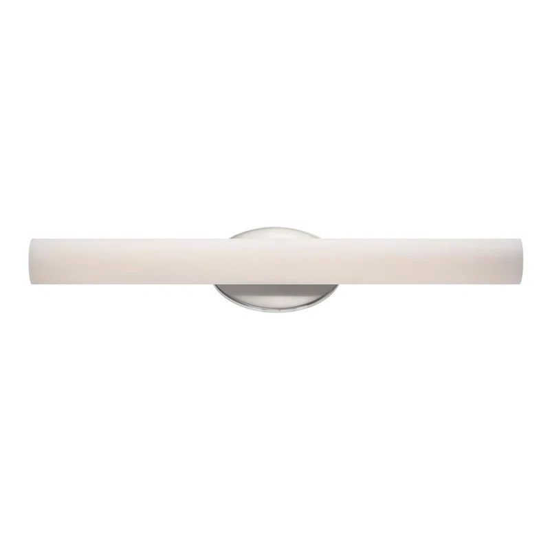 Sleek 24'' Brushed Nickel LED Outdoor Flush Mount Sconce