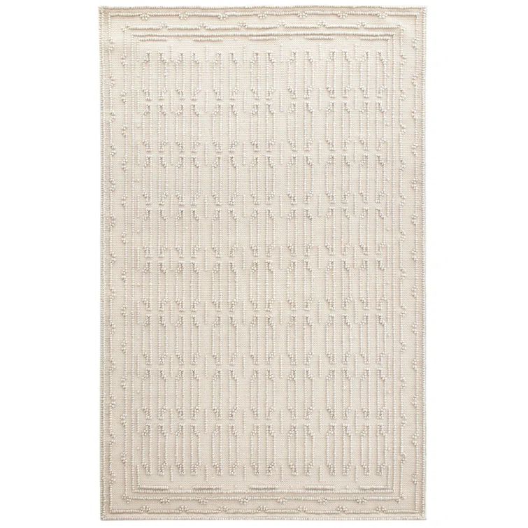 Marie Flanigan Timeless Elegance 8' x 10' Gray Geometric Wool Rug