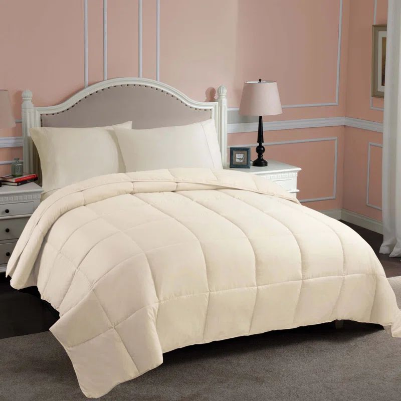 Ivory Twin XL Reversible Microfiber Kids Duvet