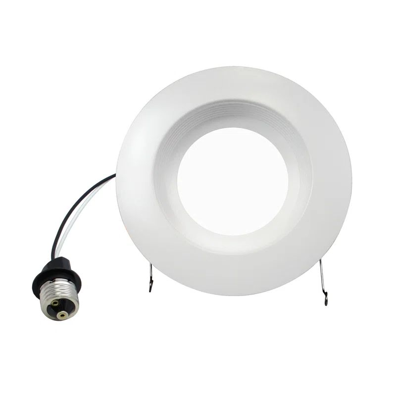 White Aluminum Round Dimmable LED Indoor/Outdoor Recessed Downlight