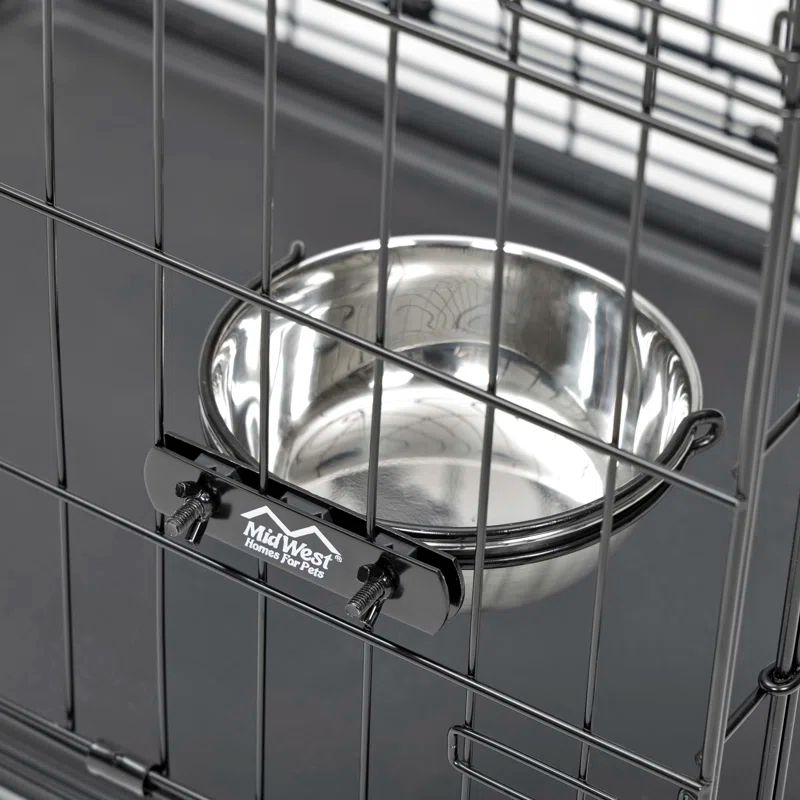 Snap'y Fit 10 oz Stainless Steel Elevated Pet Bowl