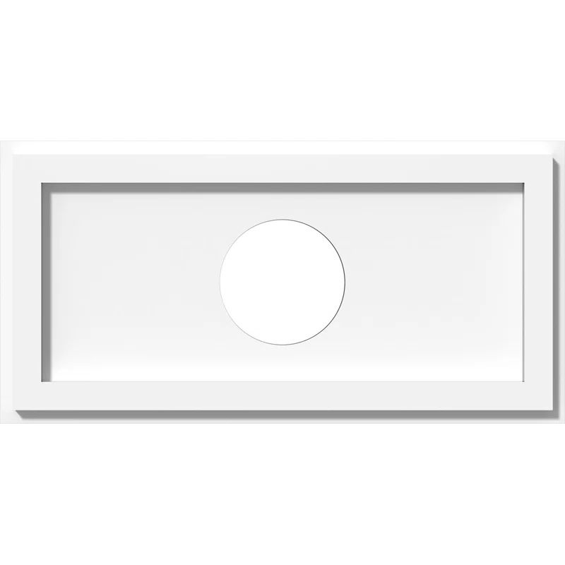 White Rectangular PVC Ceiling Medallion