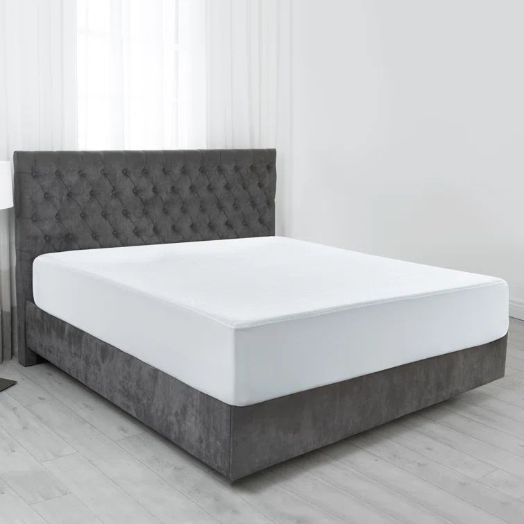 Queen Size White Terry Cloth Waterproof Mattress Protector