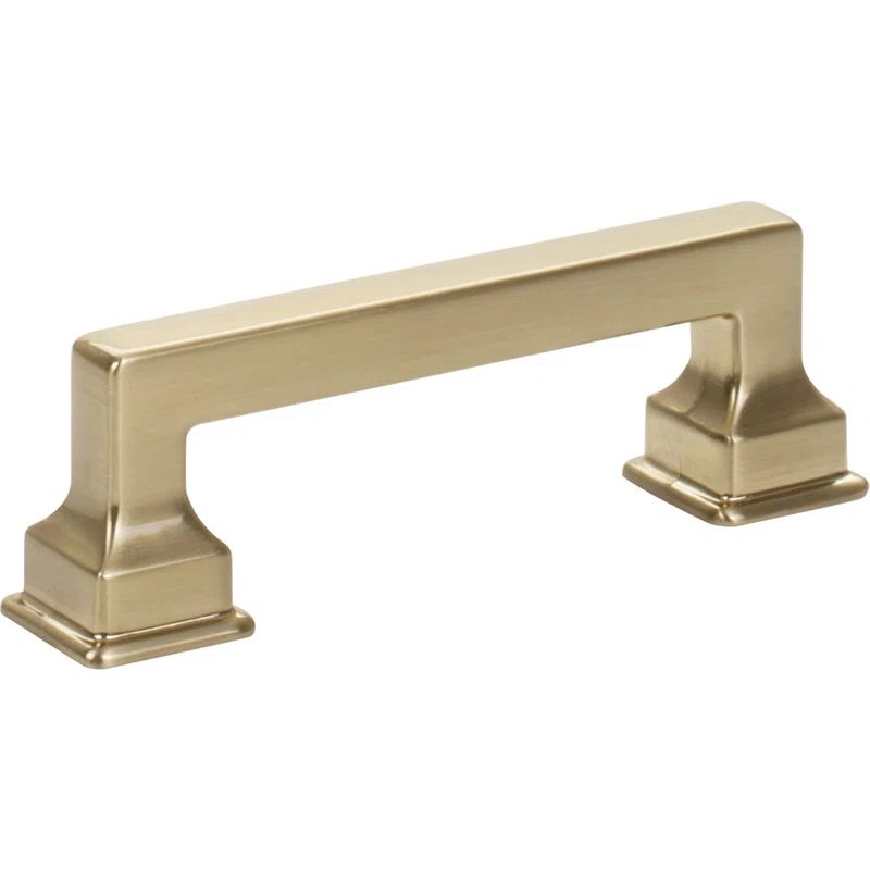 Erika Warm Brass Transitional Handle with Mounting Hardware