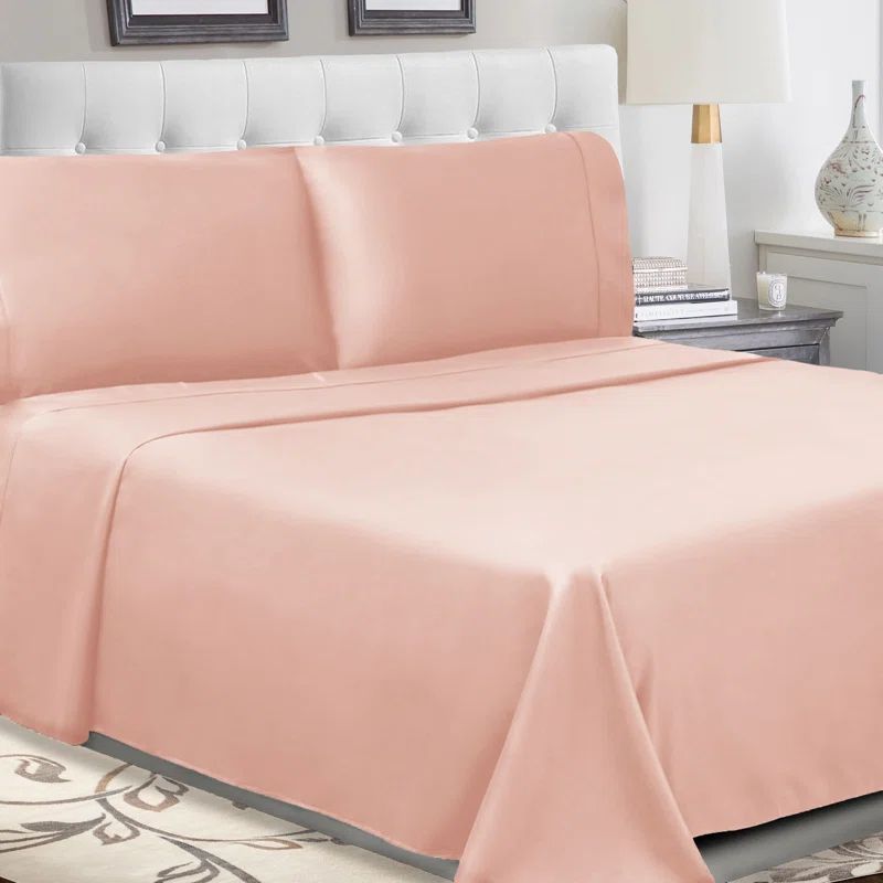 Blush Queen Organic Cotton Percale Deep Pocket Sheet Set