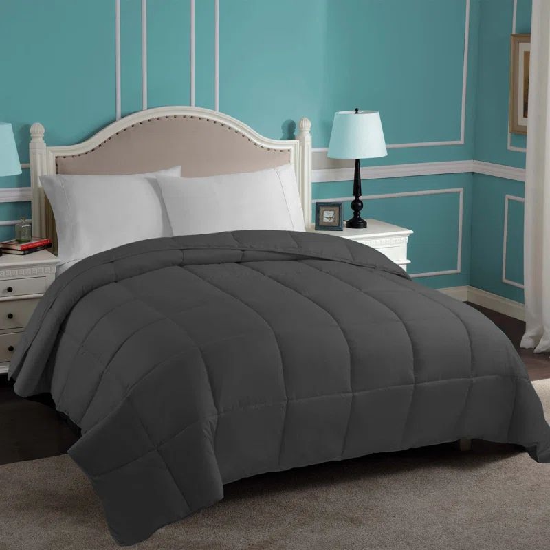 Twin Gray Reversible Microfiber Kids Duvet
