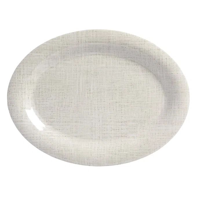 Denim Blue Oval Melamine Serving Platter