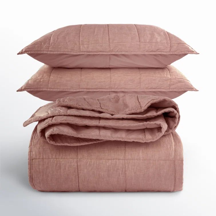 Clay Full Cotton Quilt and Sham Set
