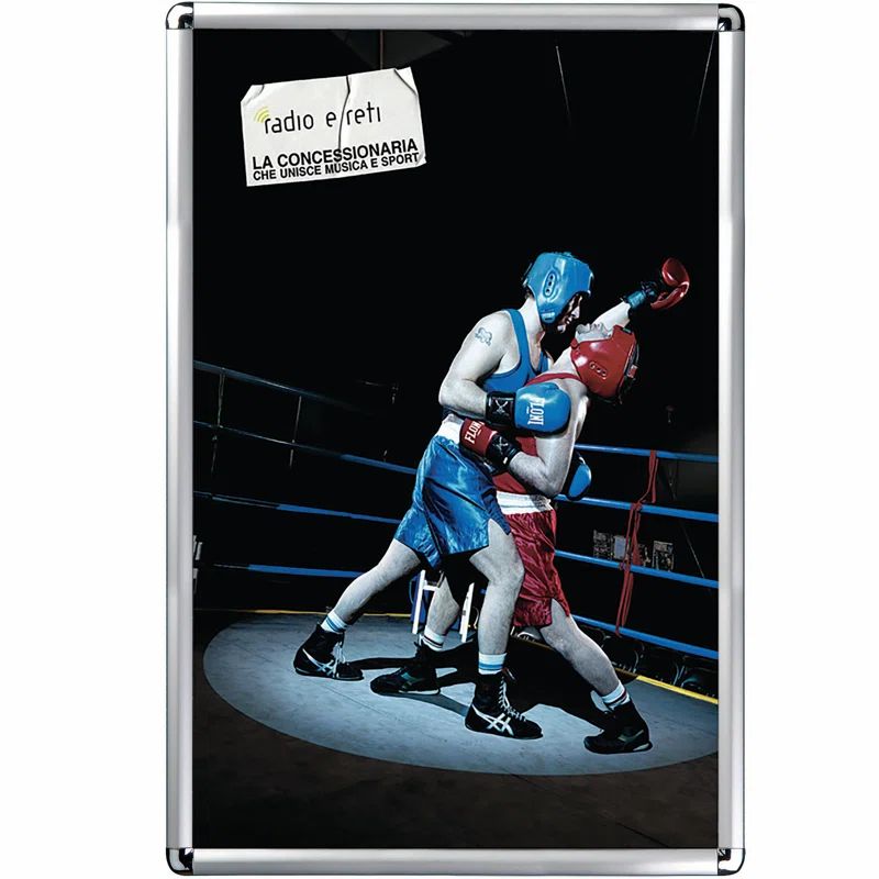 Silver Aluminum Round Corner Wall Picture Frame 30" x 40"