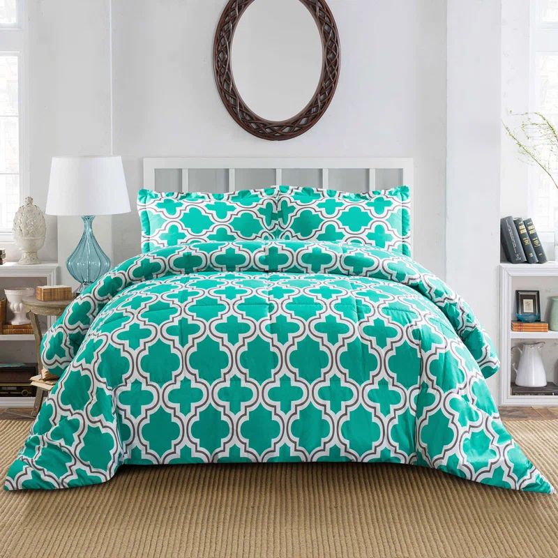 Teal Full Down Alternative Microfiber Comforter Set