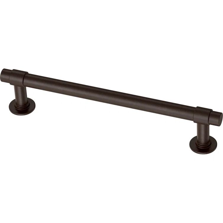 Matte Bronze 5-Pack Bar Cabinet Pulls with Mounting Hardware