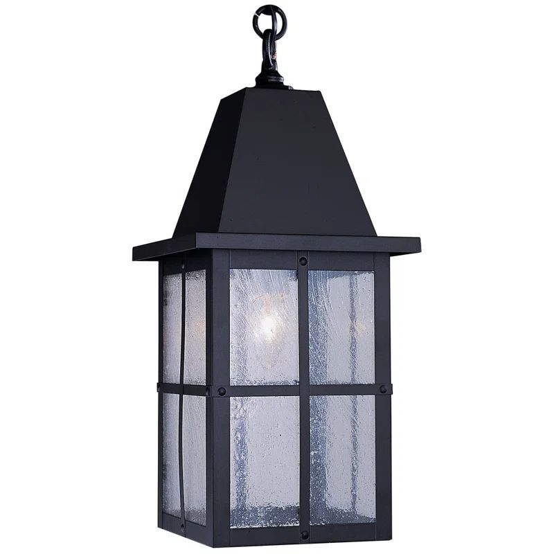 Bronze and Glass 18.5" Outdoor Hanging Lantern