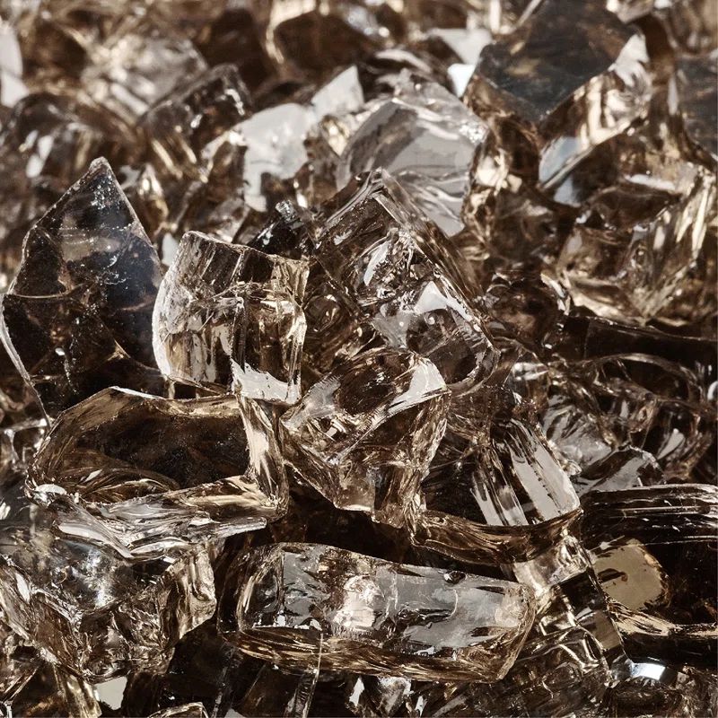 Bronze Reflective Fire Glass for Fire Pits and Fireplaces