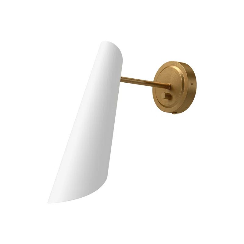 Gabriel Aged Gold and White Wall Sconce