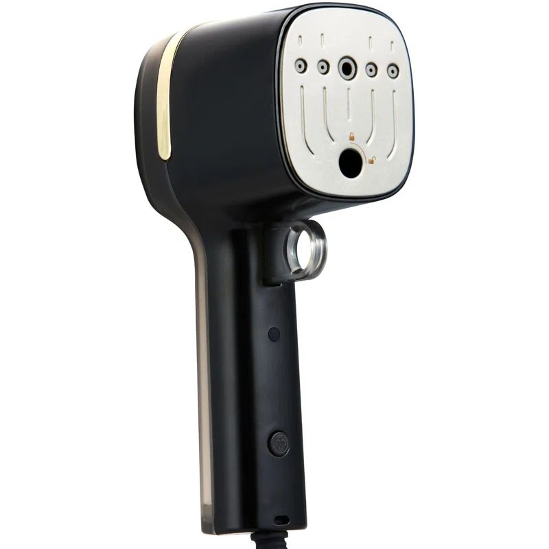 Compact Black Stainless Steel Travel Garment Steamer