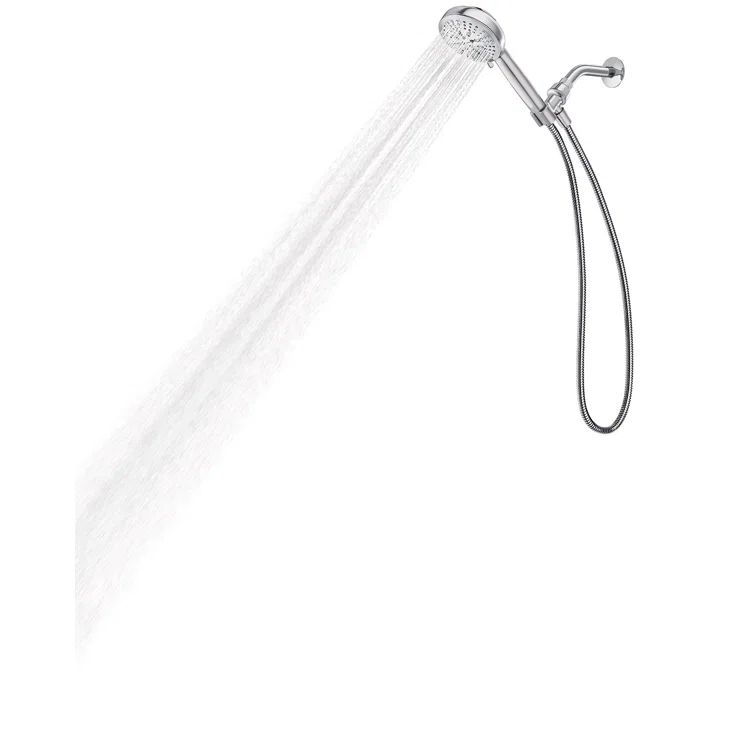 HydroEnergetix Chrome 7-Spray Handheld Shower Head
