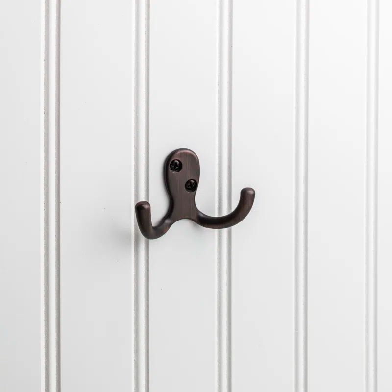 Brushed Oil Rubbed Bronze Double Wall Mount Hook