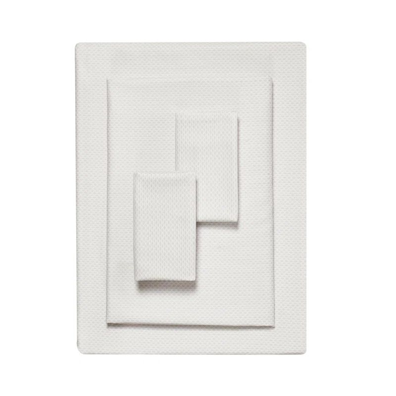 Ivory Cotton Blend King Sheet Set with Deep Pockets
