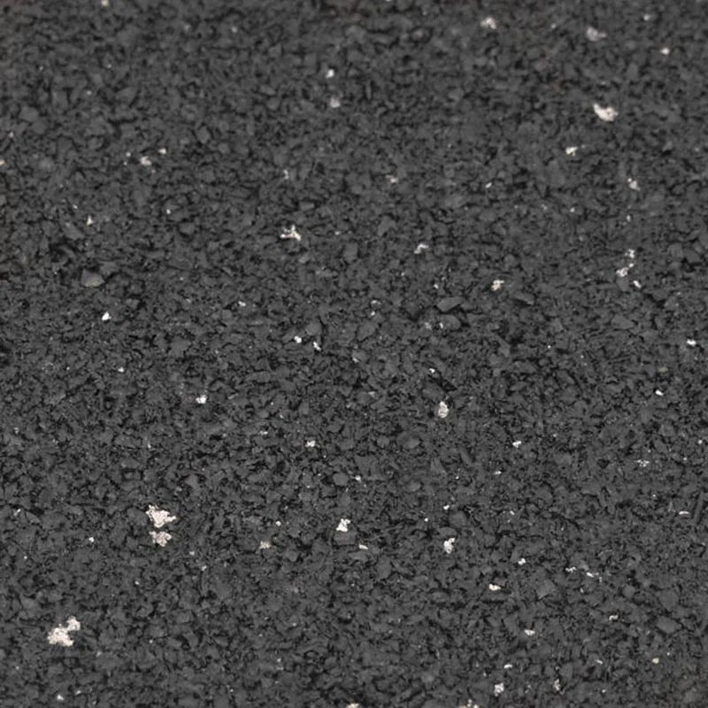Black Heavy-Duty Recycled Rubber Mat 3/4" Thick
