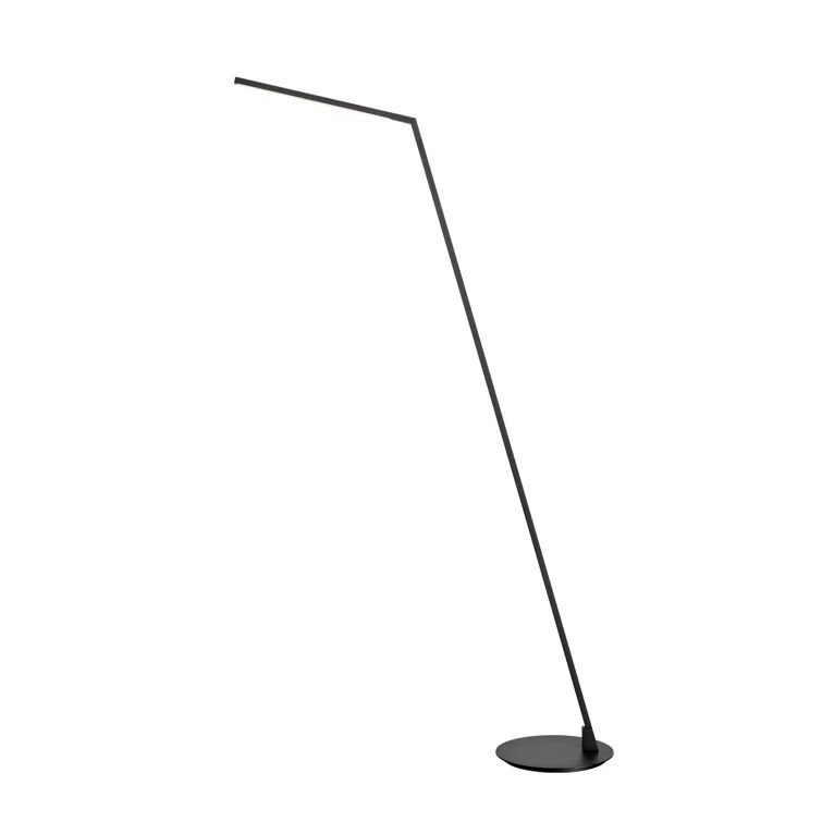 Miter Black Adjustable LED Swing Arm Floor Lamp