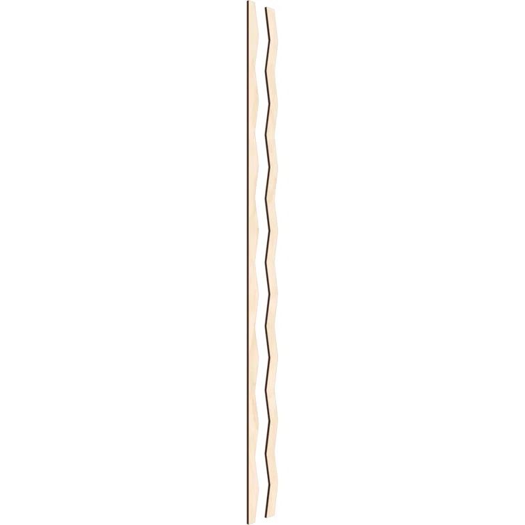 Birch Adjustable Decorative Wood Slat Wall Panel Kit, 47" Height