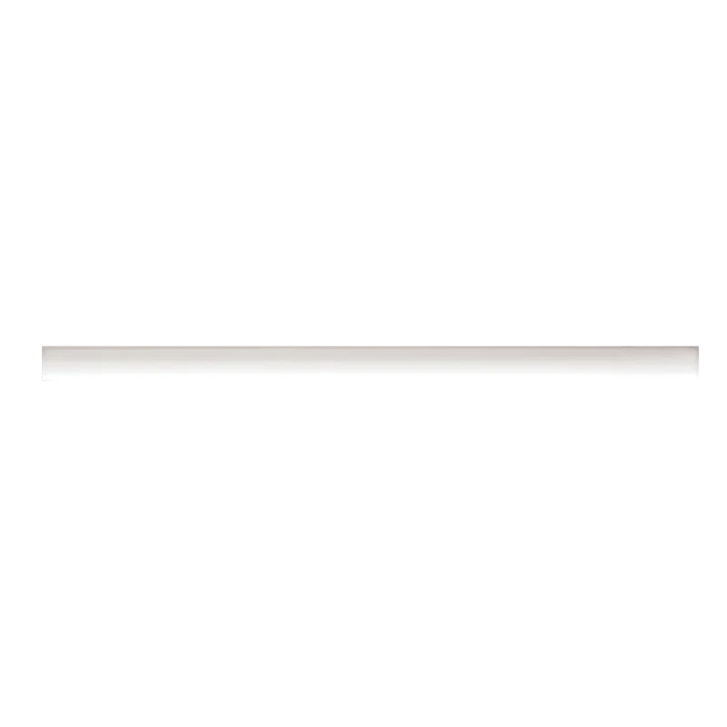 Clara 12'' Matte White Porcelain Pencil Liner Tile Trim