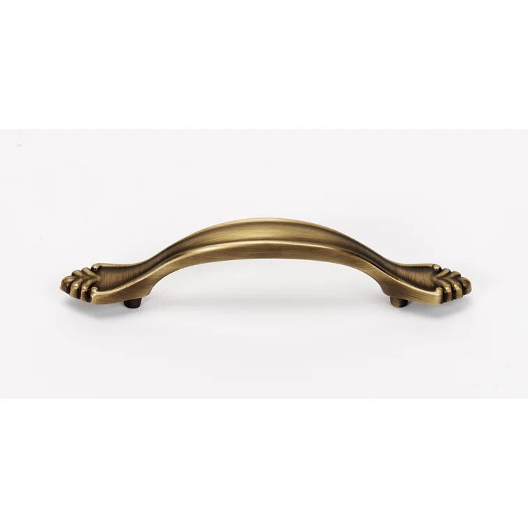 Satin Nickel Traditional Bar Pull with Mounting Hardware