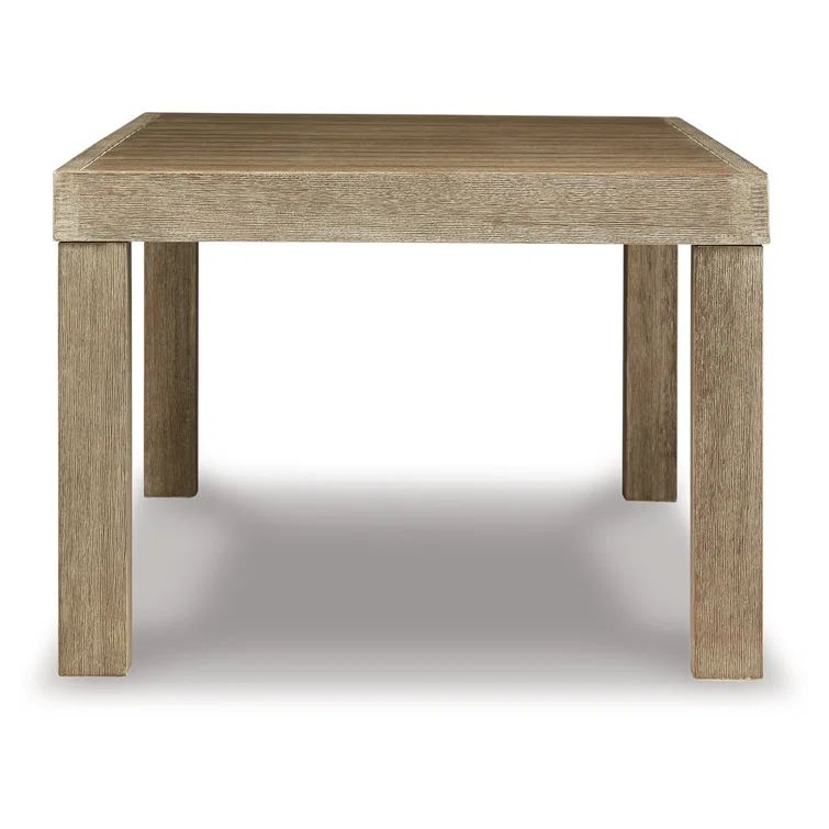 Brown Eucalyptus Rectangular Outdoor Coffee Table