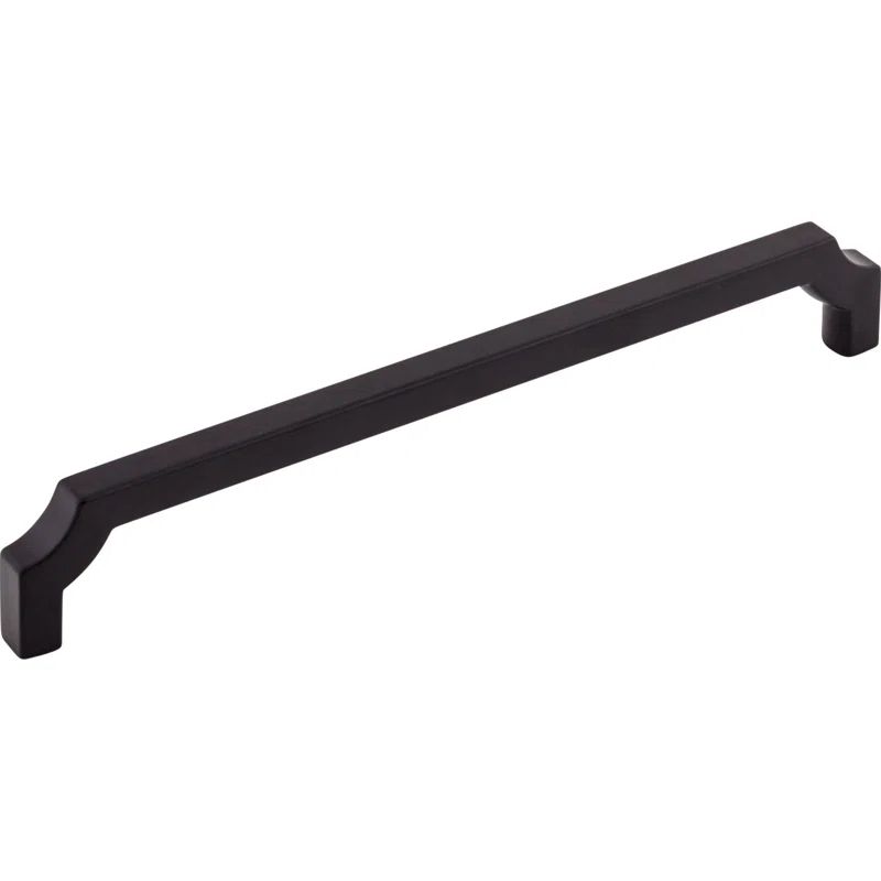 Flat Black Modern Bar Pull Handle with Mounting Hardware