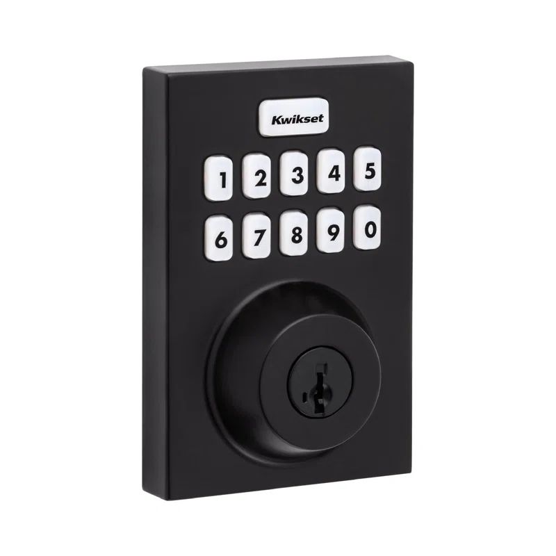 Matte Black Smart Electronic Deadbolt with Keypad