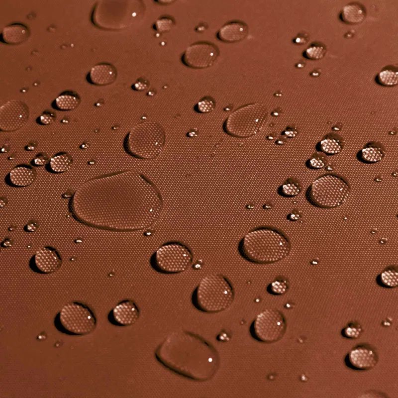 Brown Waterproof 7' x 12' Polyethylene Patio Shade Sail