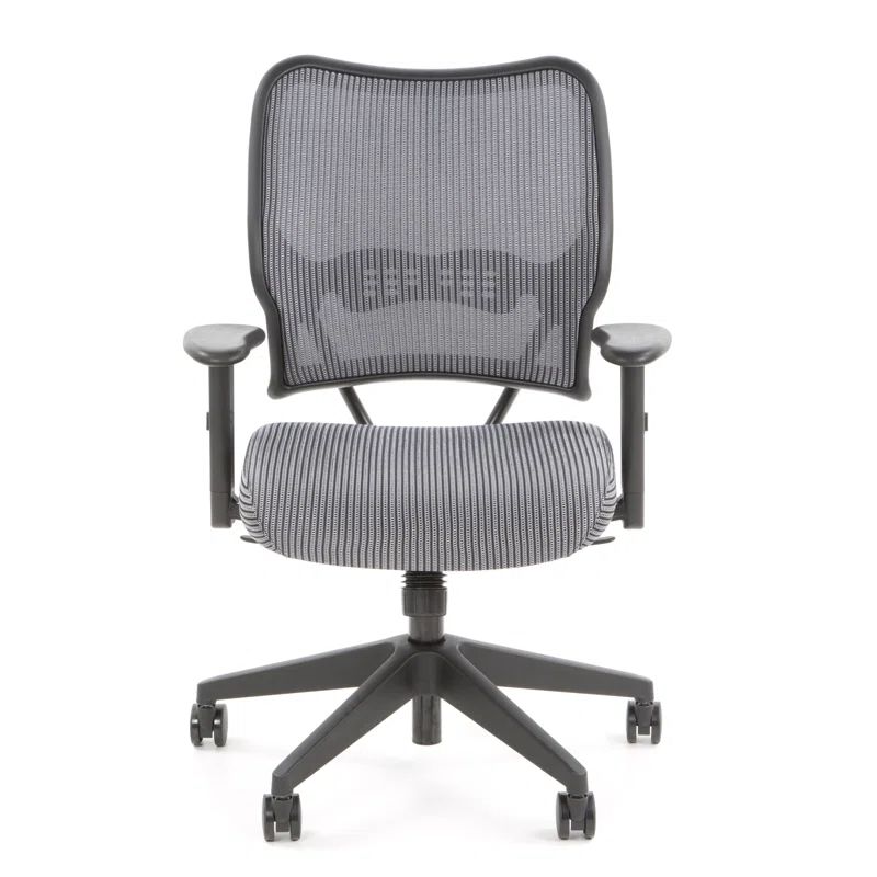 Charcoal VeraFlex Mesh Swivel Task Chair with Adjustable Arms