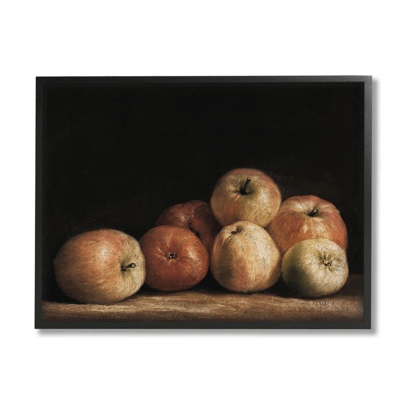 Classic Apple Vintage Still Life Canvas Wall Art, 24" x 30"