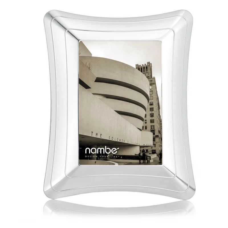 Silver Three-Tier Tabletop Picture Frame 4" x 6"