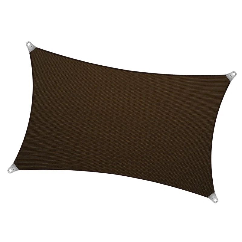 Brown 16' x 20' Heavy Duty Rectangle Shade Sail