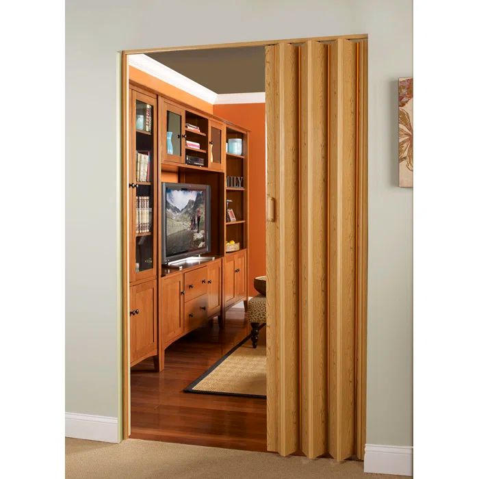 Vienna Oak Woodgrain 36" x 80" PVC Accordion Closet Door