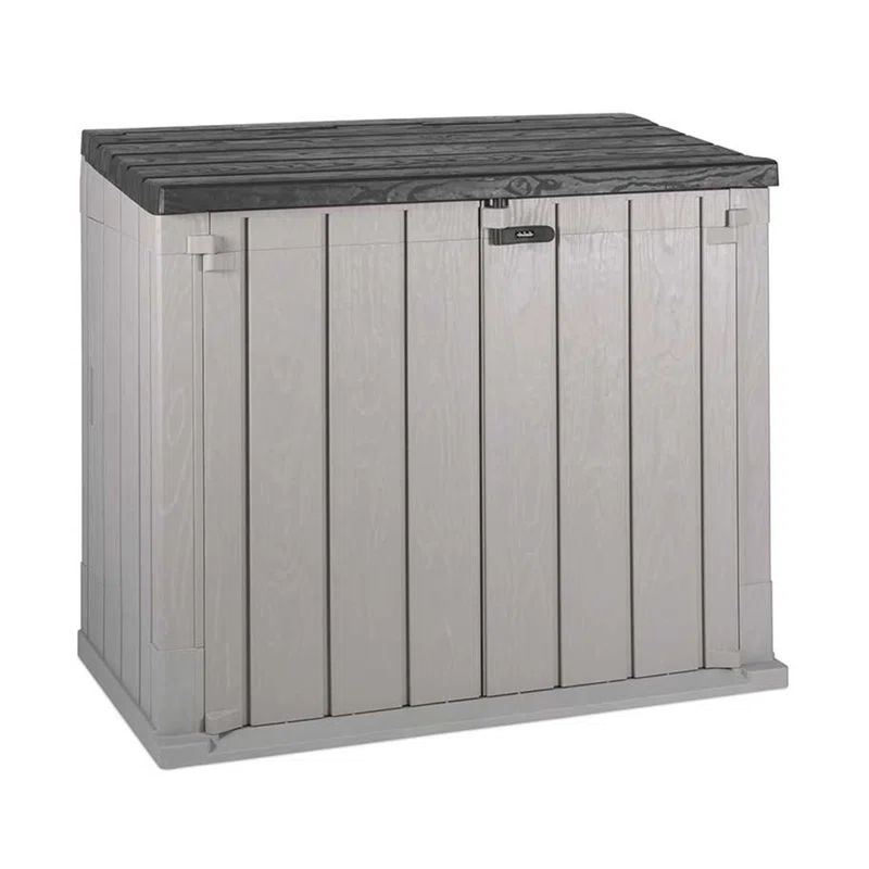 Gray All Weather Outdoor Storage Shed Cabinet