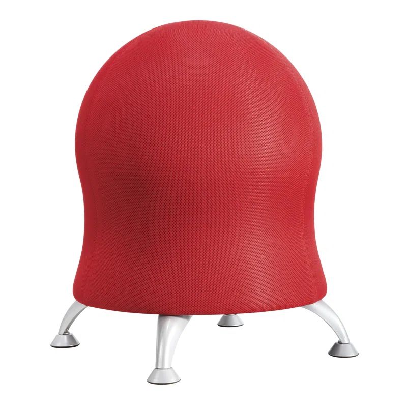Crimson Mesh Fabric Zenergy Active Seating Chair with Steel Legs