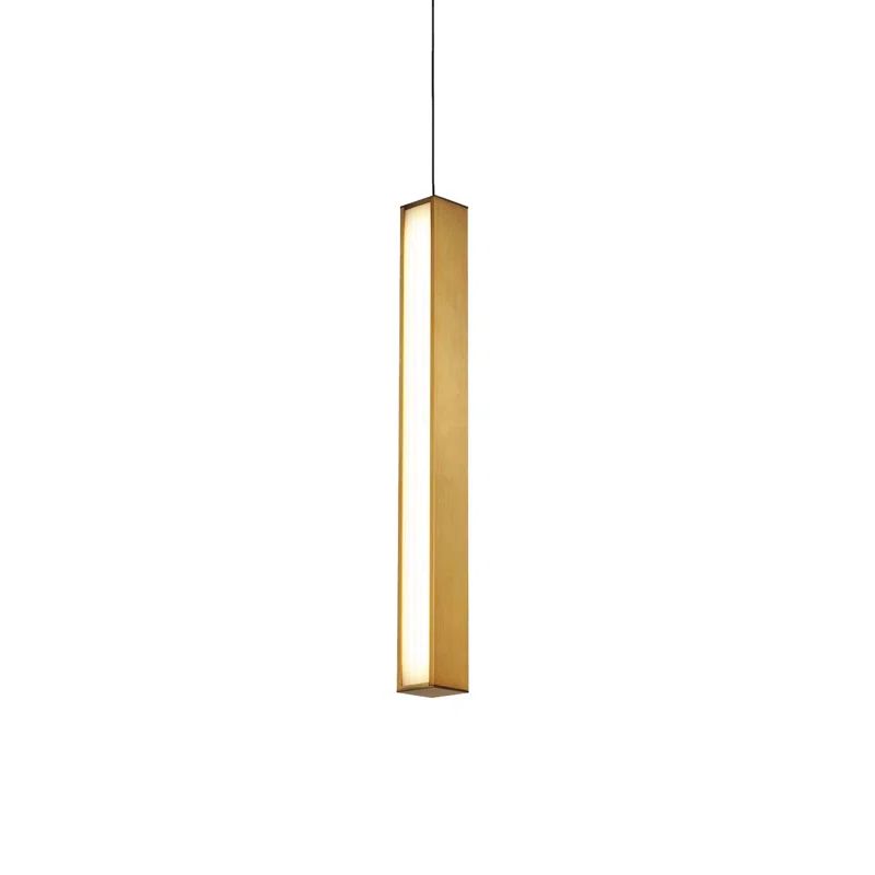 Aged Brass 20" LED Mini Pendant Light