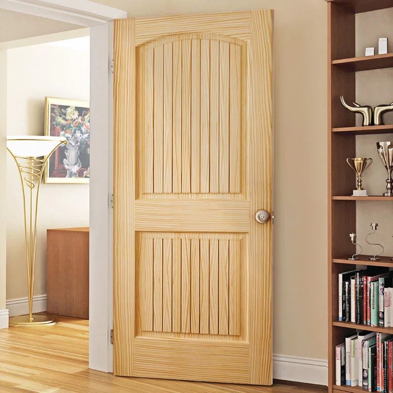 Colonial Unfinished Pine Paneled Standard Door 28" x 80"
