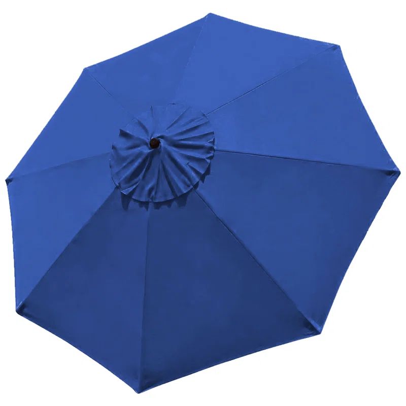 Blue Fabric Replacement Cover for 9-Foot 8-Rib Patio Umbrella