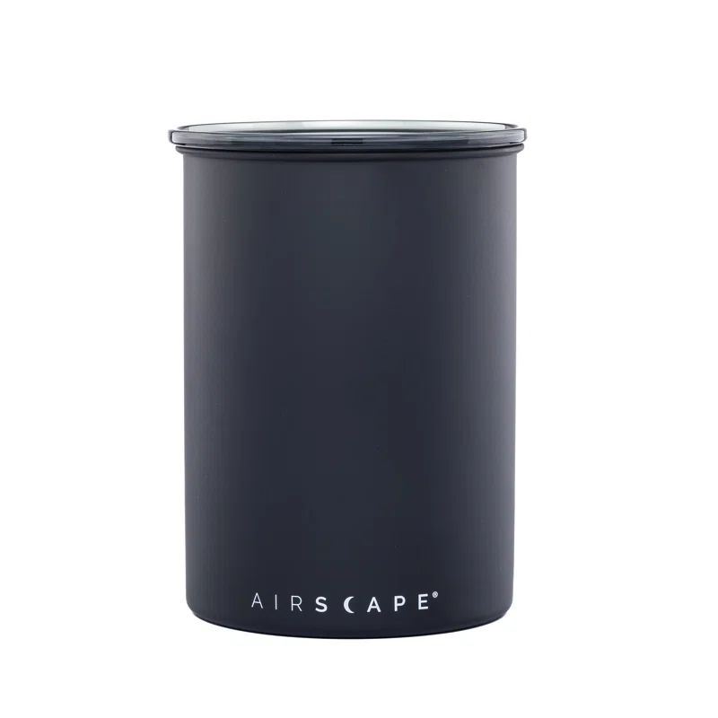 Matte Black Stainless Steel 4" Food Storage Canister