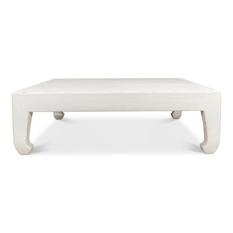White Pine Chinese-Inspired Square Coffee Table